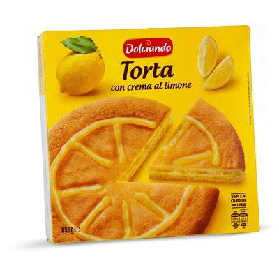 Torta con crema al limone
