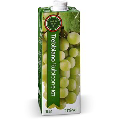 Vino Trebbiano Rubicone IGT brick