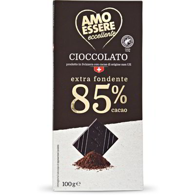 Cioccolato extra fondente 85% cacao