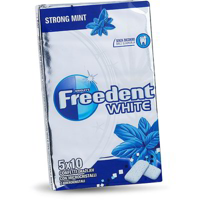 Chewing gum alla menta forte
