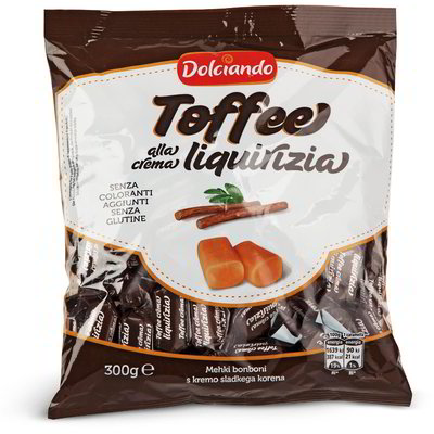 Caramelle toffee alla crema liquirizia