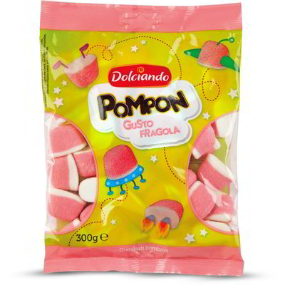 Caramelle gommose pompon alla fragola