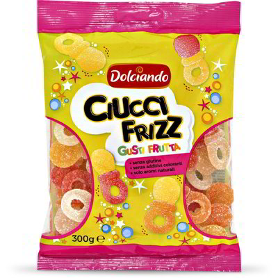 Caramelle gommose ciucci frizz gusti frutta