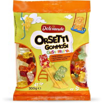 Caramelle orsetti gommosi gusti frutta
