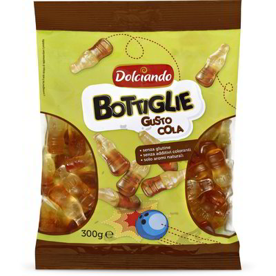 Caramelle gommose bottiglie gusto cola