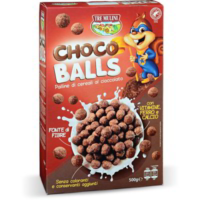 Palline di cereali al cioccolato "Choco balls"