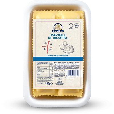 Ravioli con ripieno alla ricotta