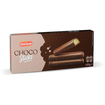 Biscotti ricoperti al cioccolato choco sticks