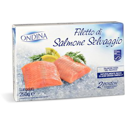 Filetto di salmone selvaggio surgelato