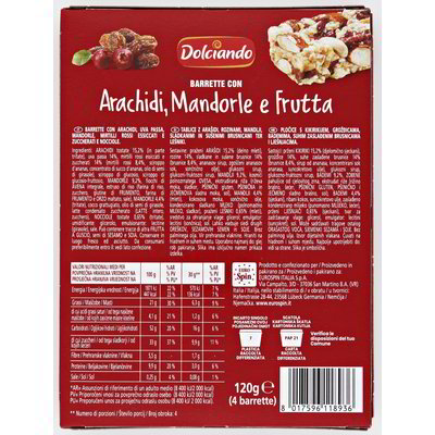 Snack barrette cereali vari gusti