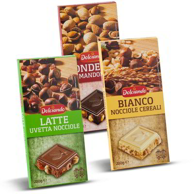 Tavoletta di cioccolato vari gusti