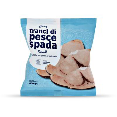 Tranci di pesce spada surgelati