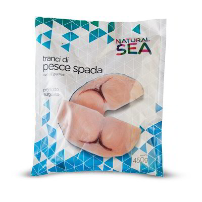 Tranci di pesce spada surgelati