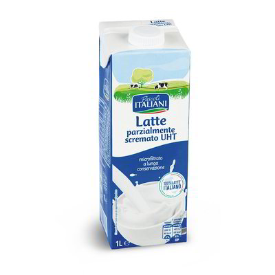 Latte parzialmente scremato UHT a lunga conservazione