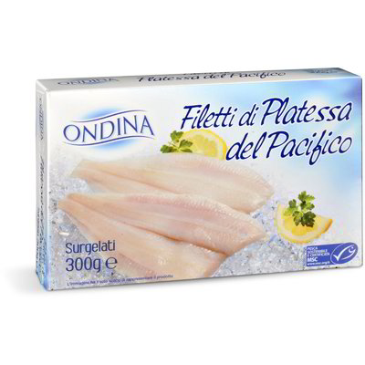 Filetti di platessa oceanica surgelati