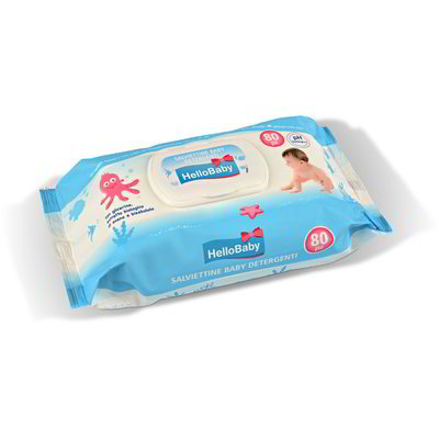 Salviette baby detergenti 80 pezzi