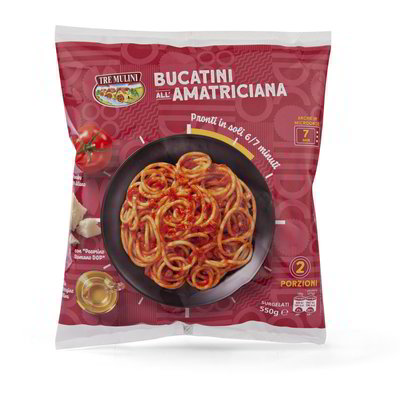 Pasta bucatini all'amatriciana surgelati