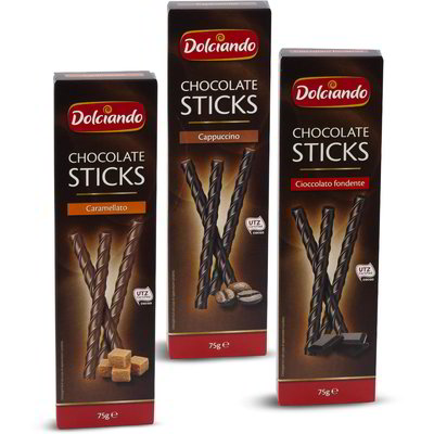 Bastoncini sticks di cioccolato vari gusti
