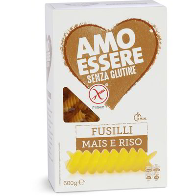 Fusilli mais e riso senza glutine