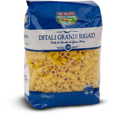 Ditali grandi rigati per minestra