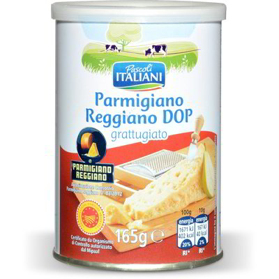 Barattolo Parmigiano Reggiano DOP grattuggiato