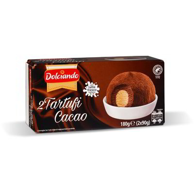 Gelato tartufo al cacao 2 pezzi