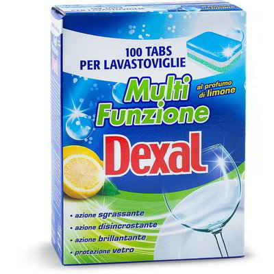 Detersivo multifunzione in tabs per lavastoviglie 100 pezzi