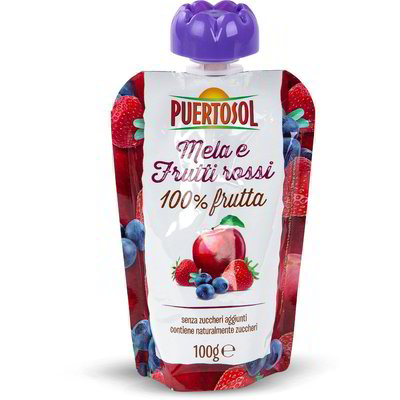 Frullato mela e frutti rossi 100% frutta