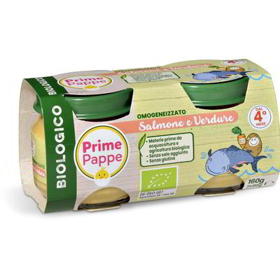 Omogeneizzato salmone e verdure biologico