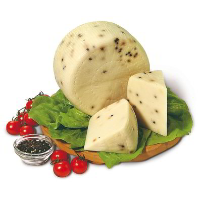 Formaggio primosale con pepe nero