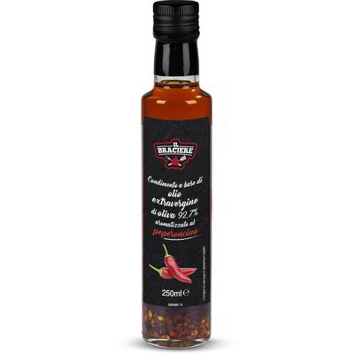 Condimento a base di olio evo aromatizzato al peperoncino