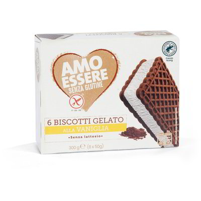 Biscotti gelato alla vaniglia senza glutine 6 pezzi