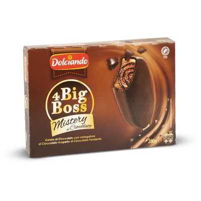 Gelato Big Boss mistery al cioccolato 4 pezzi