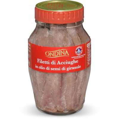 Filetti di acciughe in olio di semi di girasole
