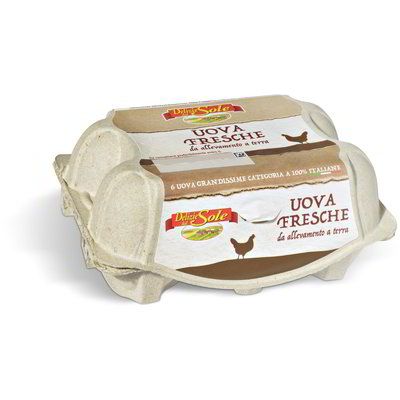 Uova fresche grandissime 6 pezzi