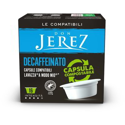 Capsule caffè decaffeinato compatibili con Lavazza "A MODO MIO" 16 pezzi