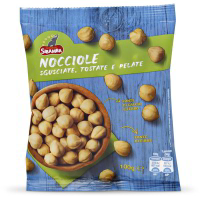 Nocciole sgusciate tostate e pelate