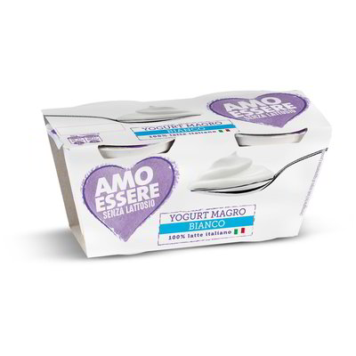 Yogurt magro bianco senza lattosio