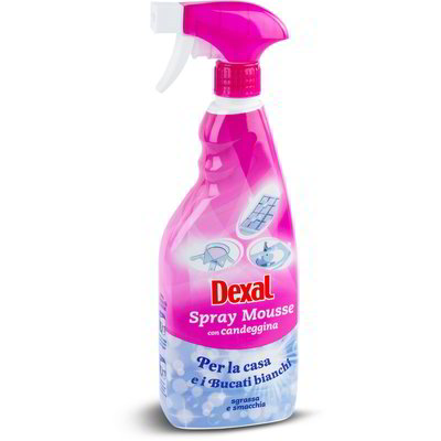 Spray mousse sgrassatore con candeggina