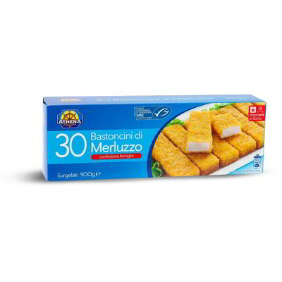 Bastoncini di merluzzo surgelati 30 pezzi