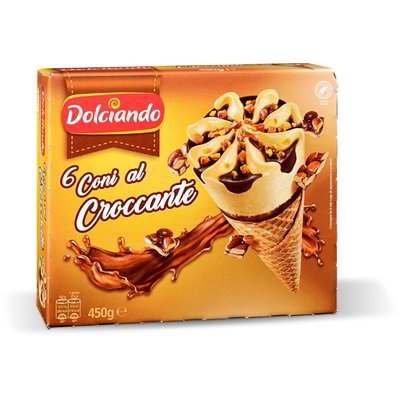 Coni gelato al croccante 6 pezzi
