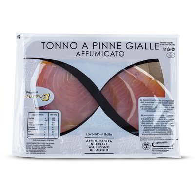Tonno a pinne gialle affumicato