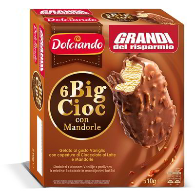 Gelati Big Cioc con mandorle 6 pezzi
