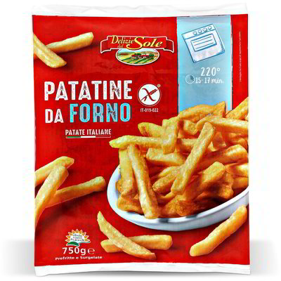 Patatine fritte da forno surgelate