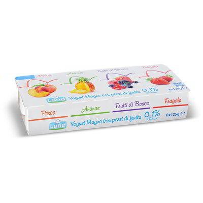Yogurt magro con pezzi di frutta 0,1% grassi
