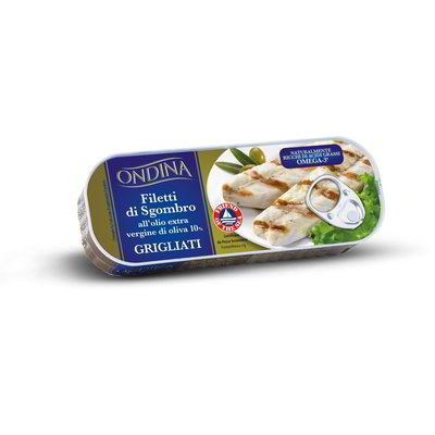 Filetti di sgombro all'olio extra vergine di oliva 10% grigliati