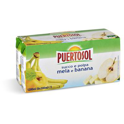 Succo alla mela e banana