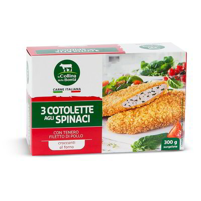 Cotolette agli spinaci 3 pezzi