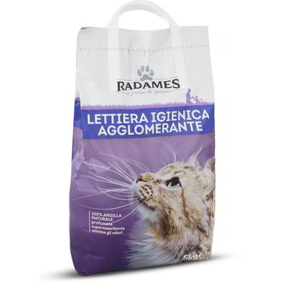 Lettiera igienica agglomerante per gatti