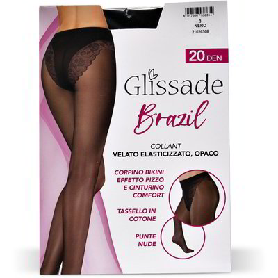 Collant brazil 20 den nero taglia 3